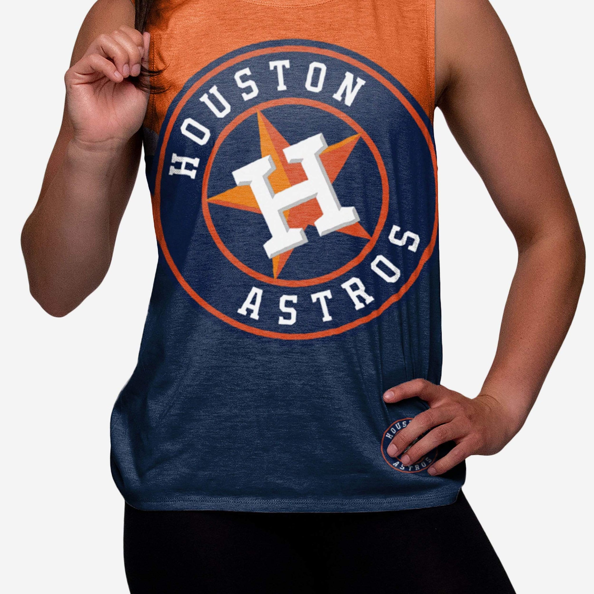 Houston Astros Womens Strapped V-Back Sleeveless Top FOCO