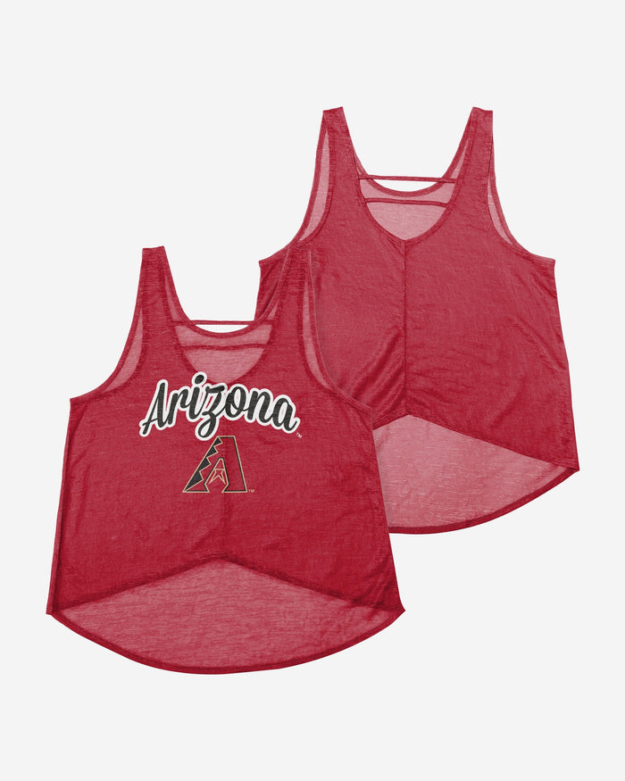 Arizona Diamondbacks Womens Burn Out Sleeveless Top FOCO - FOCO.com