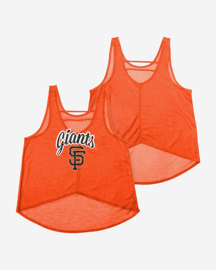 San Francisco Giants Womens Burn Out Sleeveless Top FOCO - FOCO.com