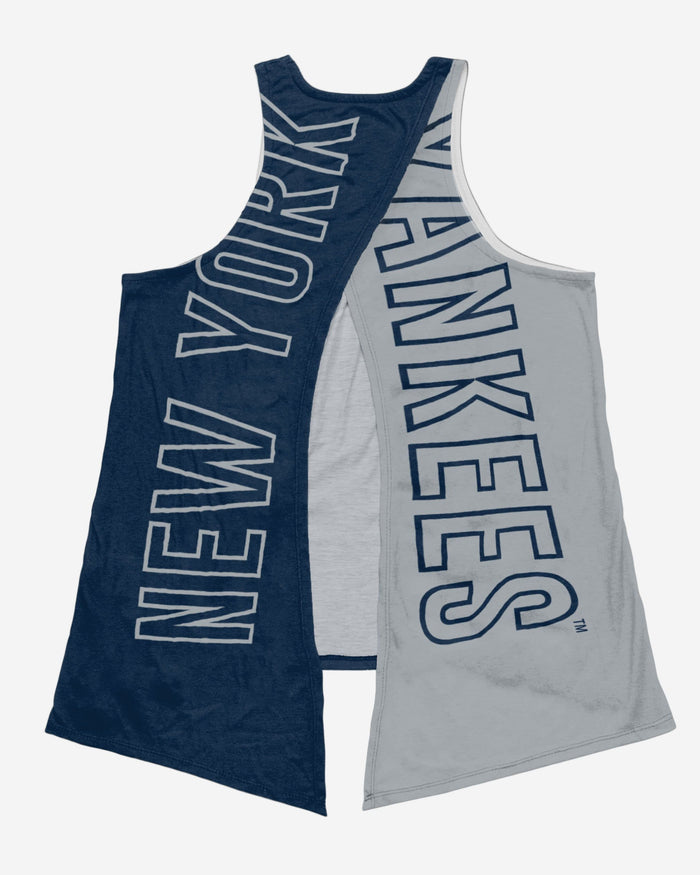 New York Yankees Womens Tie-Breaker Sleeveless Top FOCO - FOCO.com