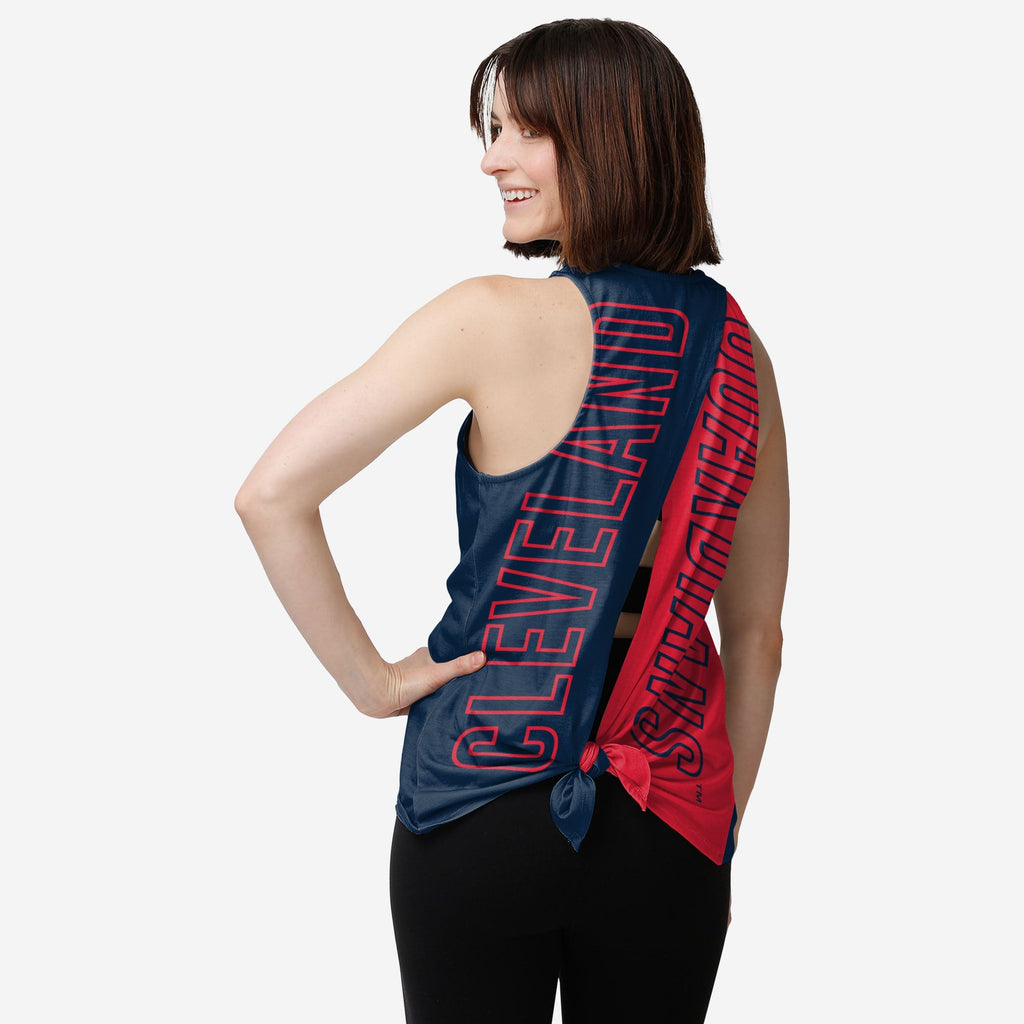 Cleveland Guardians Womens Tie-Breaker Sleeveless Top FOCO S - FOCO.com
