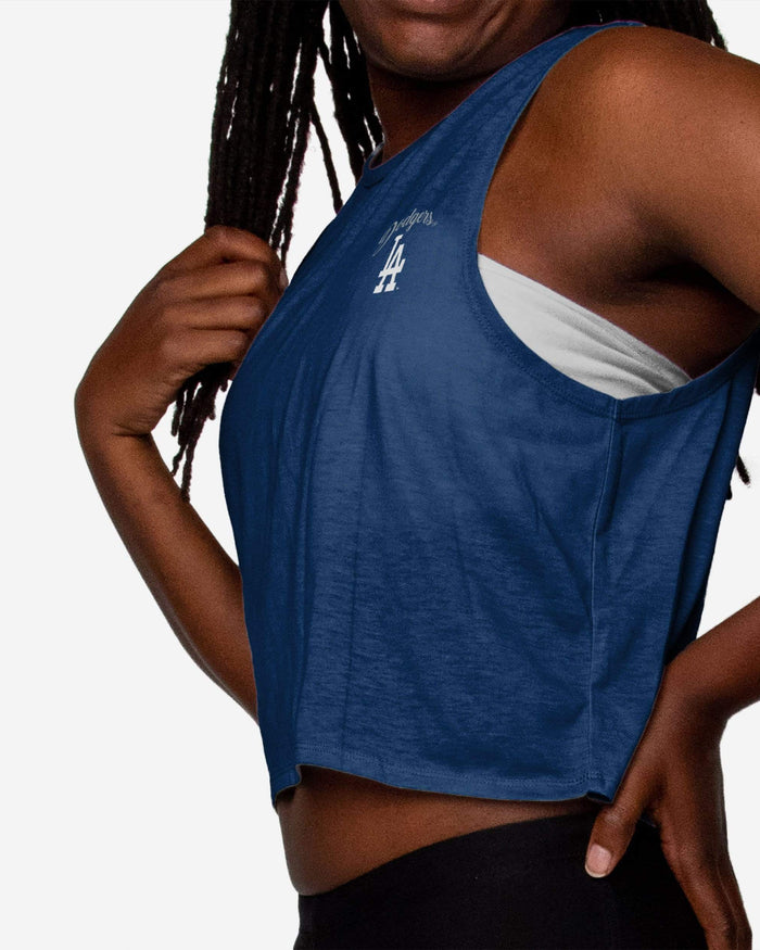 Los Angeles Dodgers Womens Croppin' It Sleeveless Top FOCO - FOCO.com