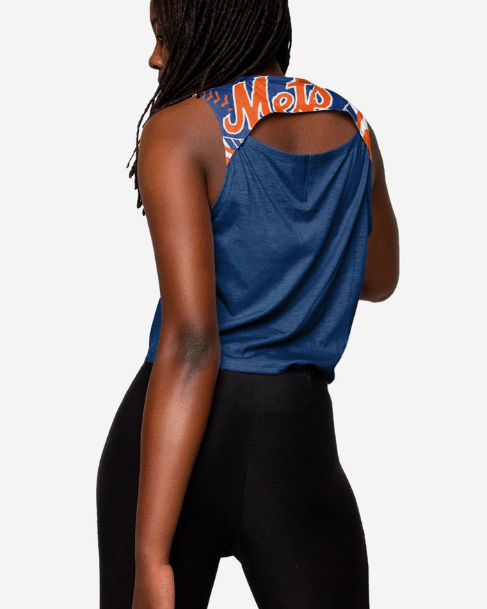 New York Mets Womens Croppin' It Sleeveless Top FOCO - FOCO.com