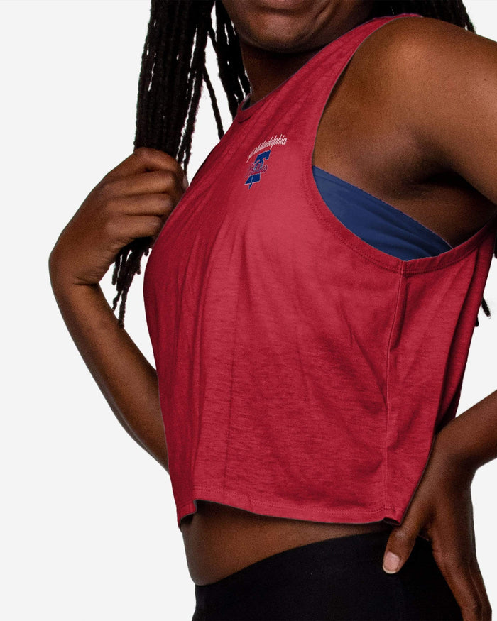 Philadelphia Phillies Womens Croppin' It Sleeveless Top FOCO - FOCO.com