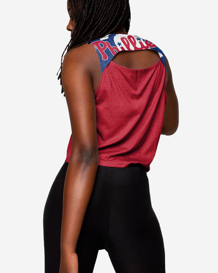 Philadelphia Phillies Womens Croppin' It Sleeveless Top FOCO - FOCO.com