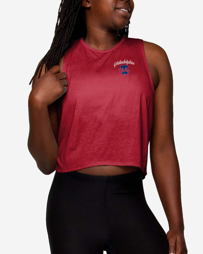 Philadelphia Phillies Womens Croppin' It Sleeveless Top FOCO S - FOCO.com