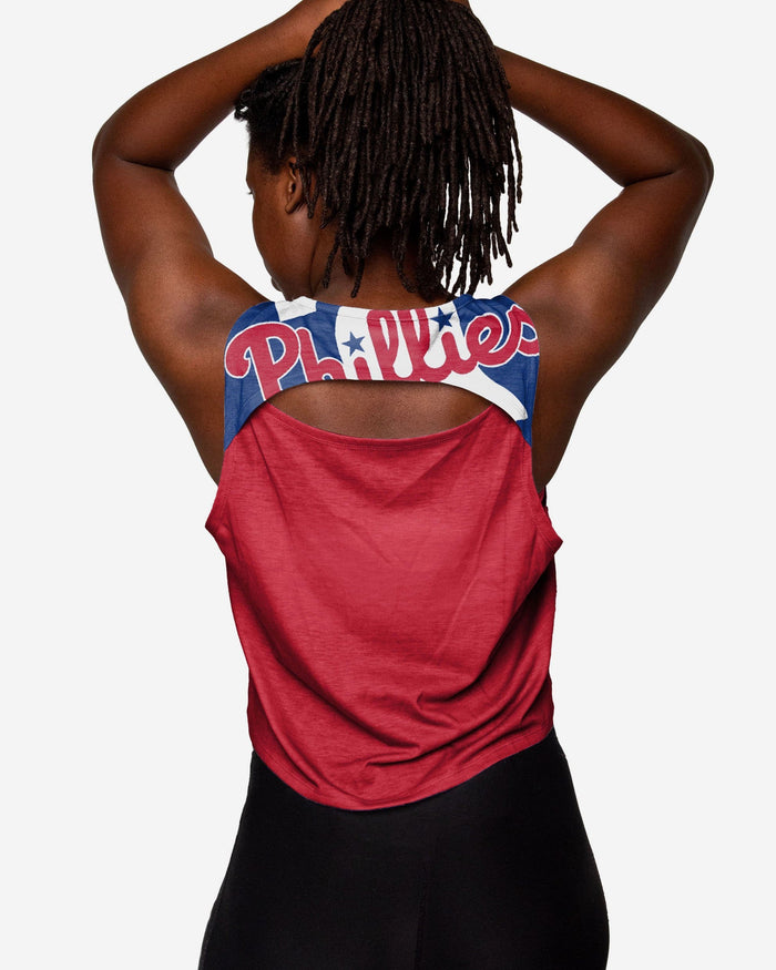 Philadelphia Phillies Womens Croppin' It Sleeveless Top FOCO - FOCO.com