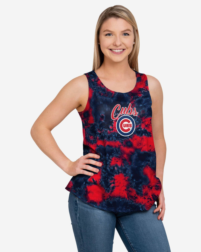 Chicago Cubs Womens To Tie-Dye For Sleeveless Top FOCO S - FOCO.com