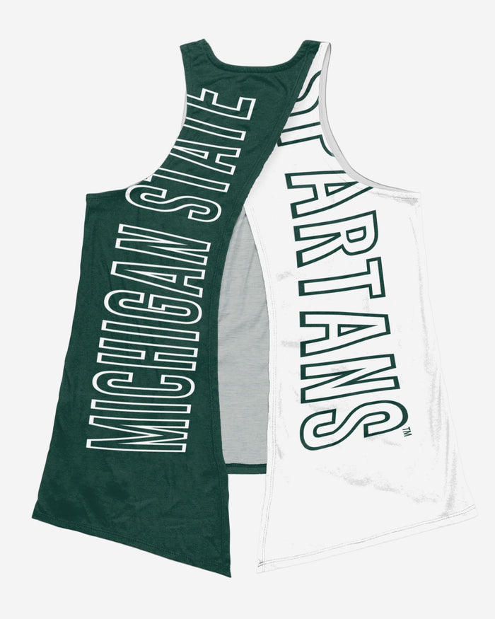 Michigan State Spartans Womens Tie-Breaker Sleeveless Top FOCO - FOCO.com