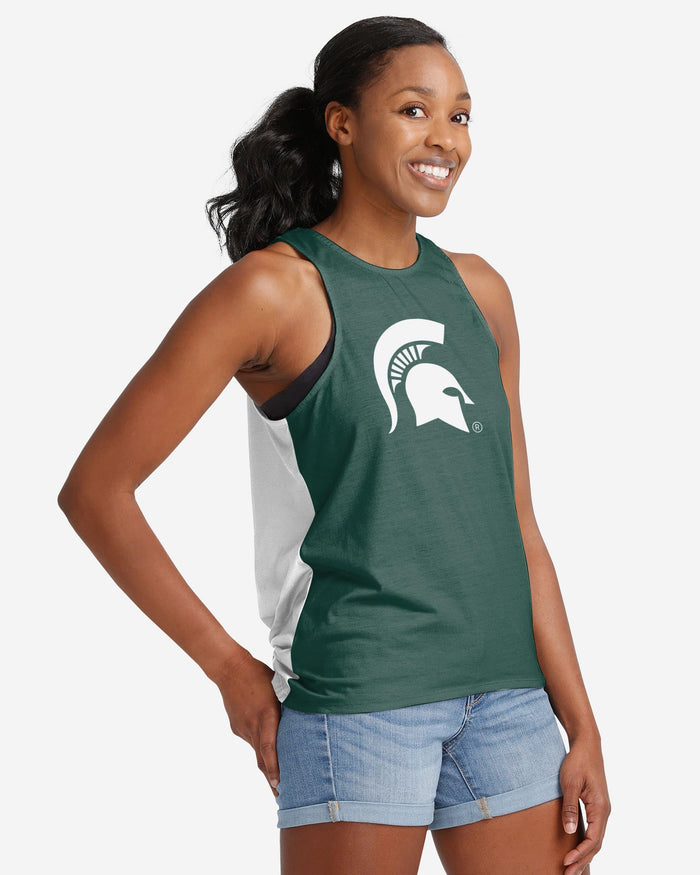 Michigan State Spartans Womens Tie-Breaker Sleeveless Top FOCO - FOCO.com