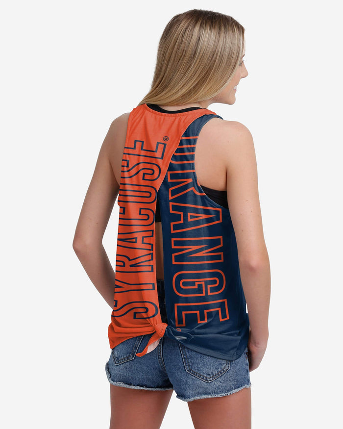 Syracuse Orange Womens Tie-Breaker Sleeveless Top FOCO S - FOCO.com