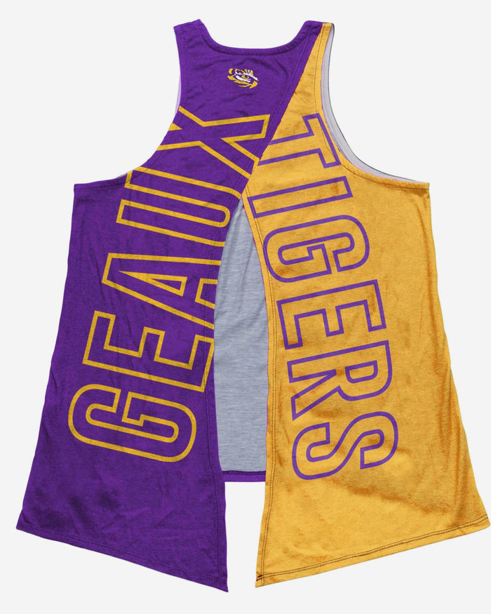 LSU Tigers 2019 Football National Champions Womens Tie-Breaker Sleeveless Top FOCO - FOCO.com