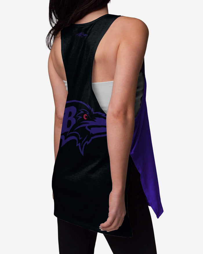 Baltimore Ravens Womens Side-Tie Sleeveless Top FOCO - FOCO.com