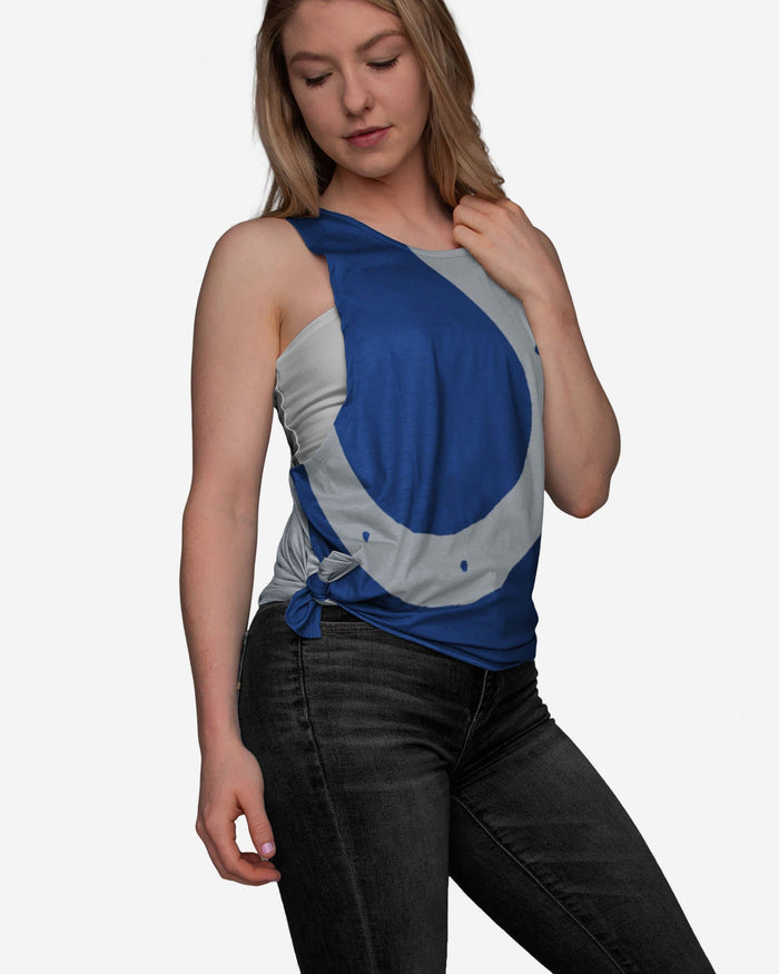 Indianapolis Colts Womens Side-Tie Sleeveless Top FOCO S - FOCO.com