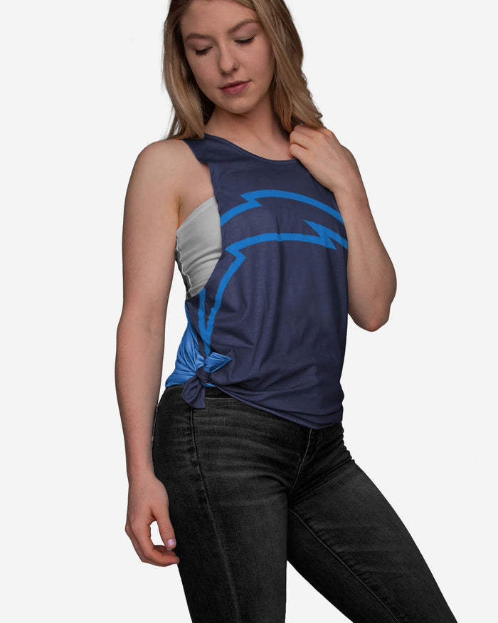 Los Angeles Chargers Womens Side-Tie Sleeveless Top FOCO S - FOCO.com