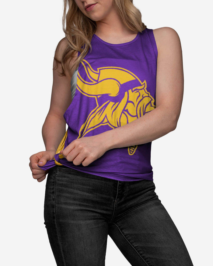 Minnesota Vikings Womens Side-Tie Sleeveless Top FOCO - FOCO.com
