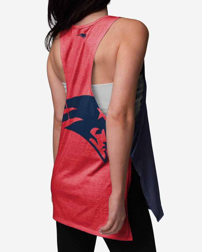 New England Patriots Womens Side-Tie Sleeveless Top FOCO - FOCO.com