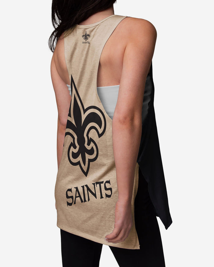 New Orleans Saints Womens Side-Tie Sleeveless Top FOCO - FOCO.com