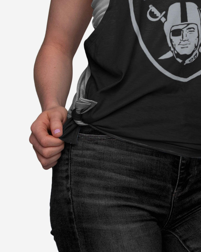Las Vegas Raiders Womens Side-Tie Sleeveless Top FOCO - FOCO.com