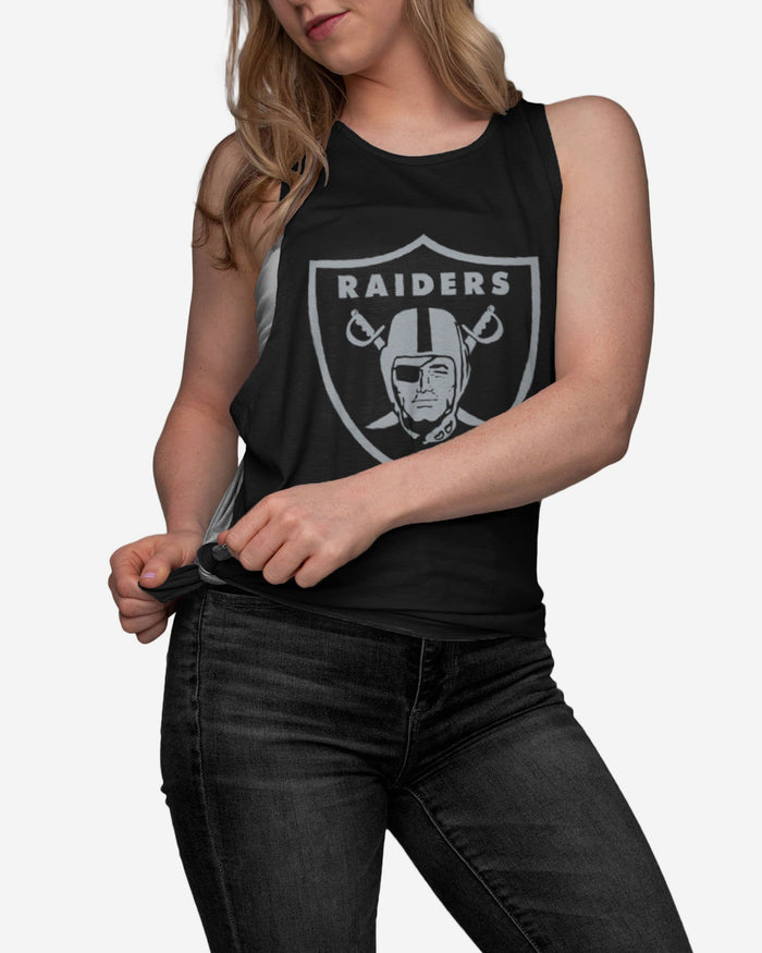 Las Vegas Raiders Womens Side-Tie Sleeveless Top FOCO - FOCO.com