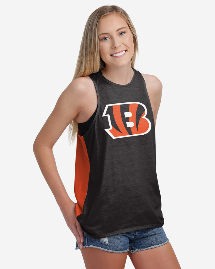 Cincinnati Bengals Womens Tie-Breaker Sleeveless Top FOCO - FOCO.com