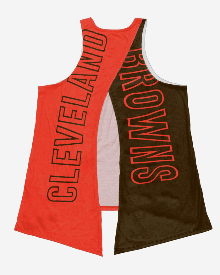 Cleveland Browns Womens Tie-Breaker Sleeveless Top FOCO - FOCO.com