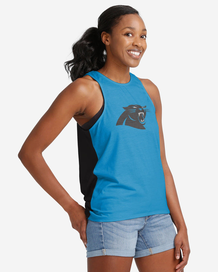Carolina Panthers Womens Tie-Breaker Sleeveless Top FOCO - FOCO.com