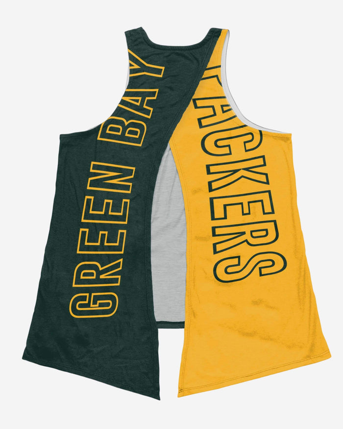 Green Bay Packers Womens Tie-Breaker Sleeveless Top FOCO - FOCO.com