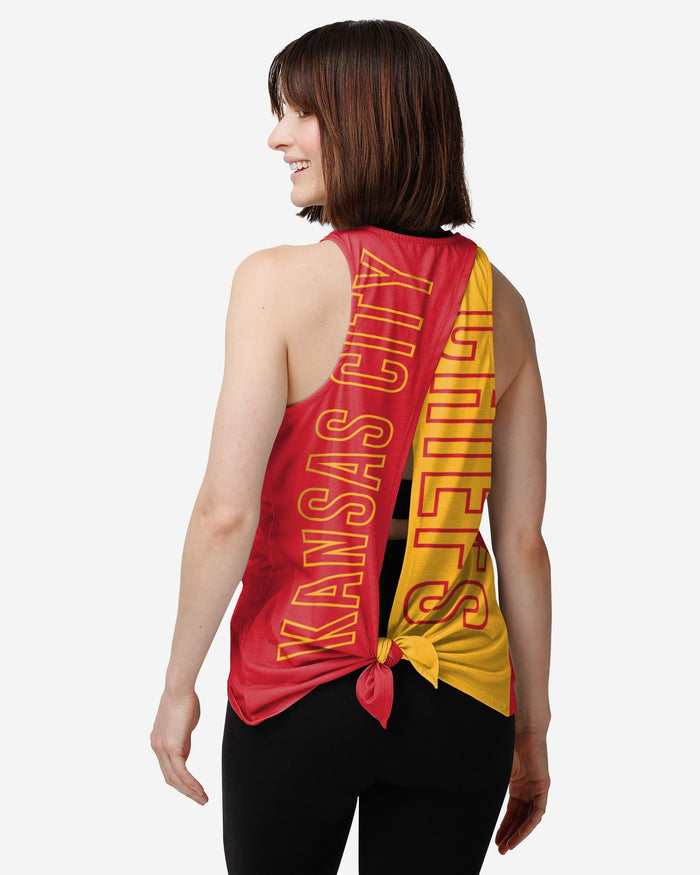 Kansas City Chiefs Womens Tie-Breaker Sleeveless Top FOCO S - FOCO.com