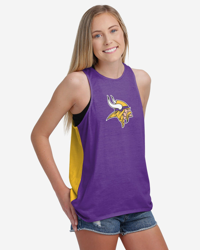 Minnesota Vikings Womens Tie-Breaker Sleeveless Top FOCO - FOCO.com