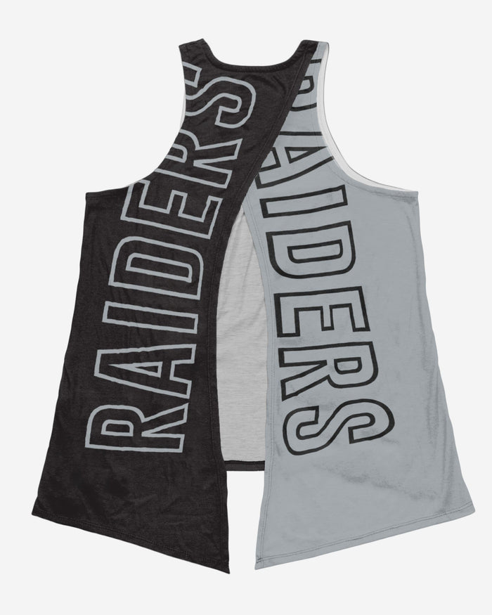 Las Vegas Raiders Womens Tie-Breaker Sleeveless Top FOCO - FOCO.com