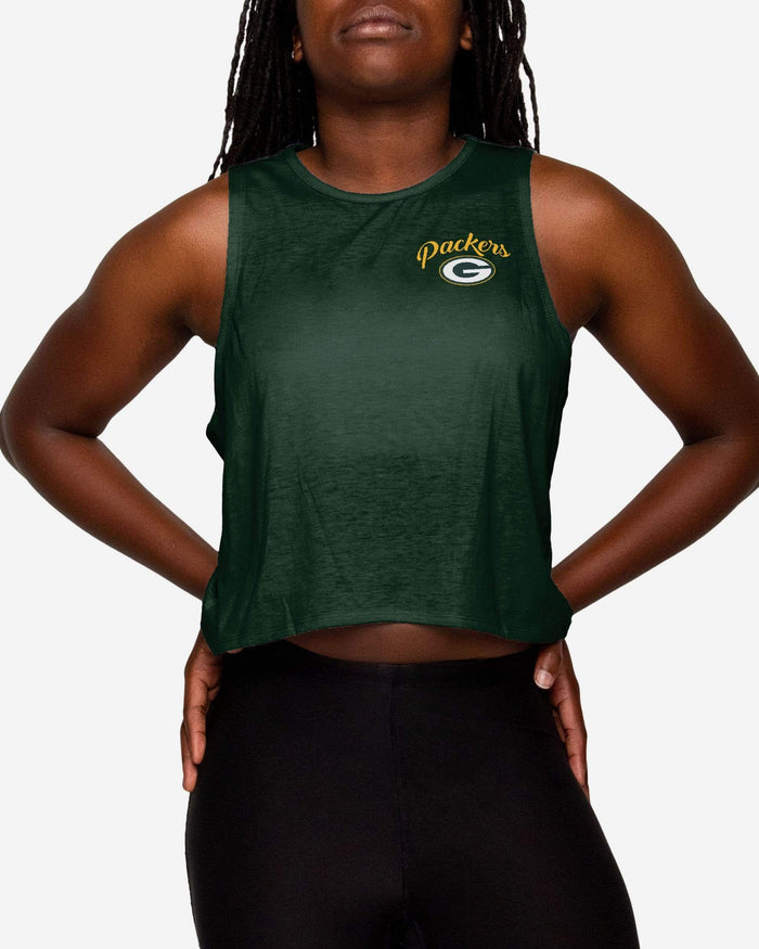 Green Bay Packers Womens Croppin' It Sleeveless Top FOCO S - FOCO.com