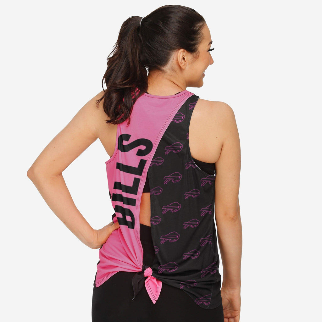 Buffalo Bills Womens Highlights Tie-Breaker Sleeveless Top FOCO S - FOCO.com