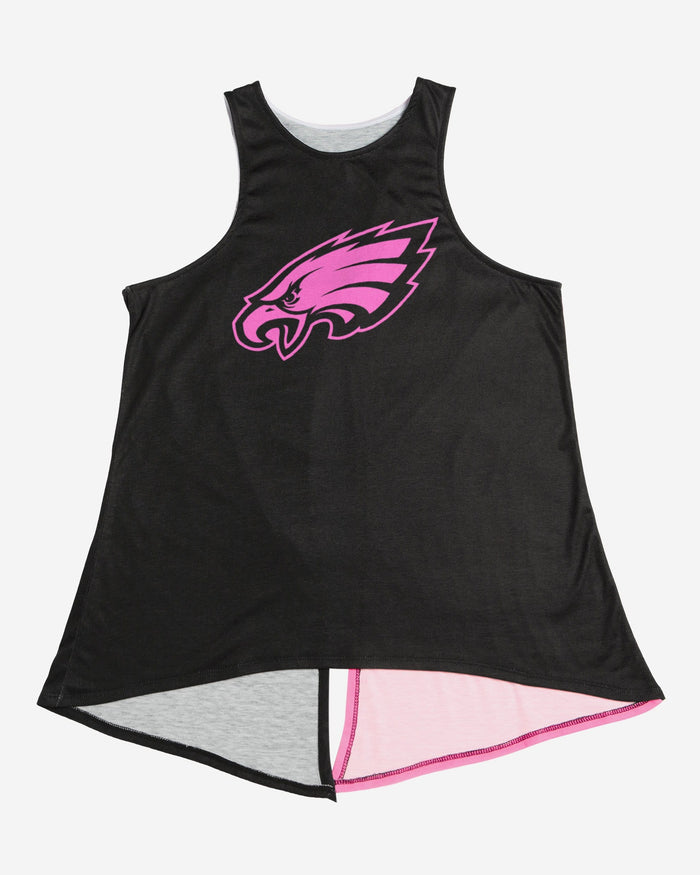 Philadelphia Eagles Womens Highlights Tie-Breaker Sleeveless Top FOCO - FOCO.com