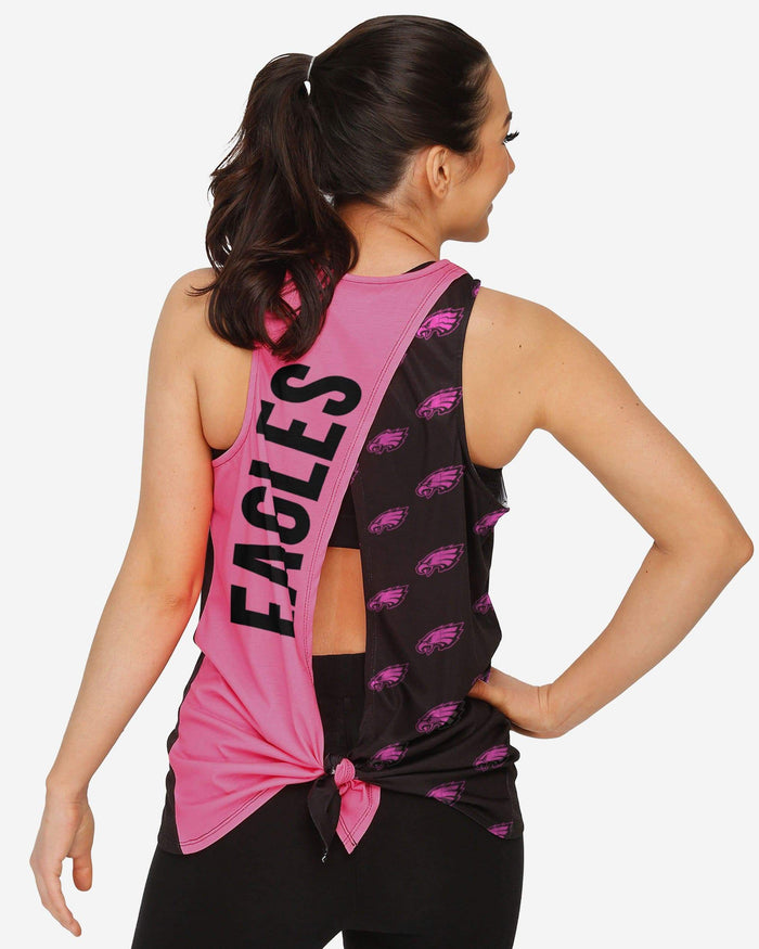 Philadelphia Eagles Womens Highlights Tie-Breaker Sleeveless Top FOCO S - FOCO.com