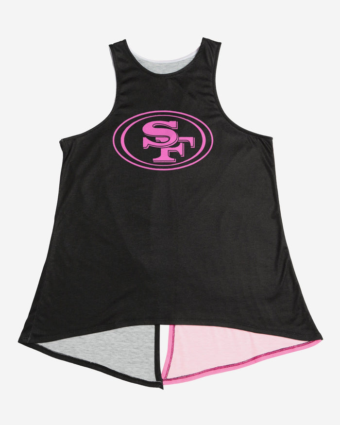 San Francisco 49ers Womens Highlights Tie-Breaker Sleeveless Top FOCO - FOCO.com