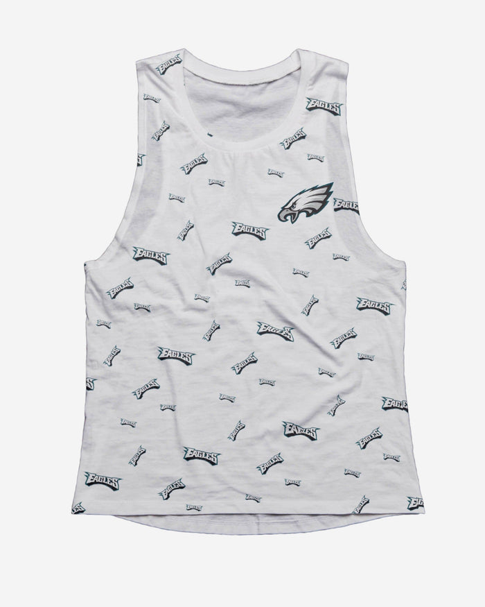 Philadelphia Eagles Womens Mini Wordmark Sleeveless Top FOCO - FOCO.com
