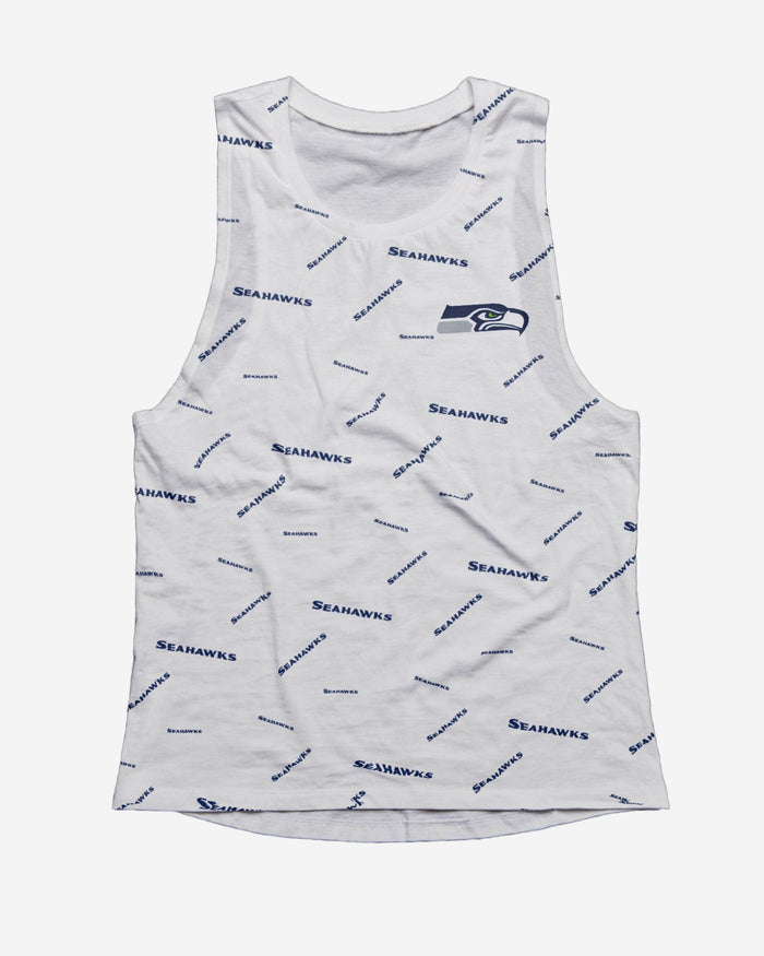 Seattle Seahawks Womens Mini Wordmark Sleeveless Top FOCO - FOCO.com