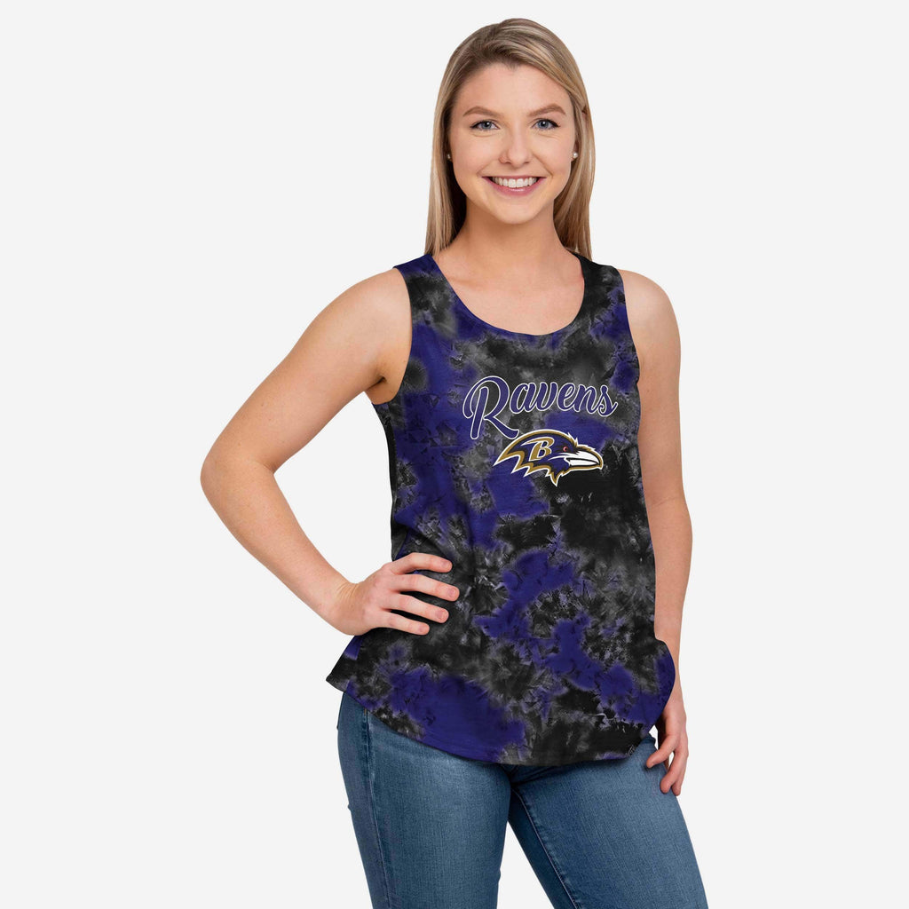Baltimore Ravens Womens To Tie-Dye For Sleeveless Top FOCO S - FOCO.com
