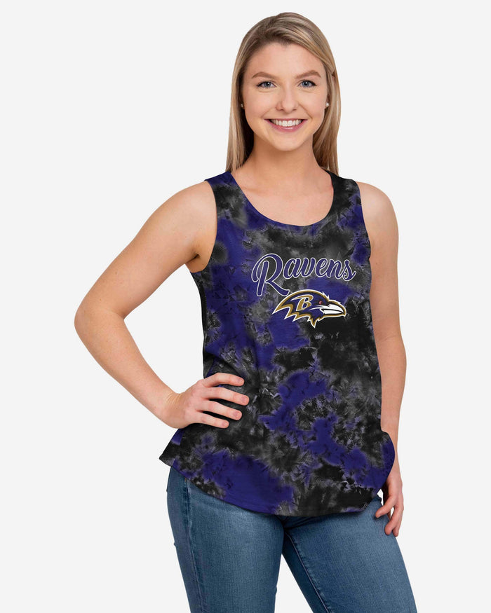 Baltimore Ravens Womens To Tie-Dye For Sleeveless Top FOCO S - FOCO.com