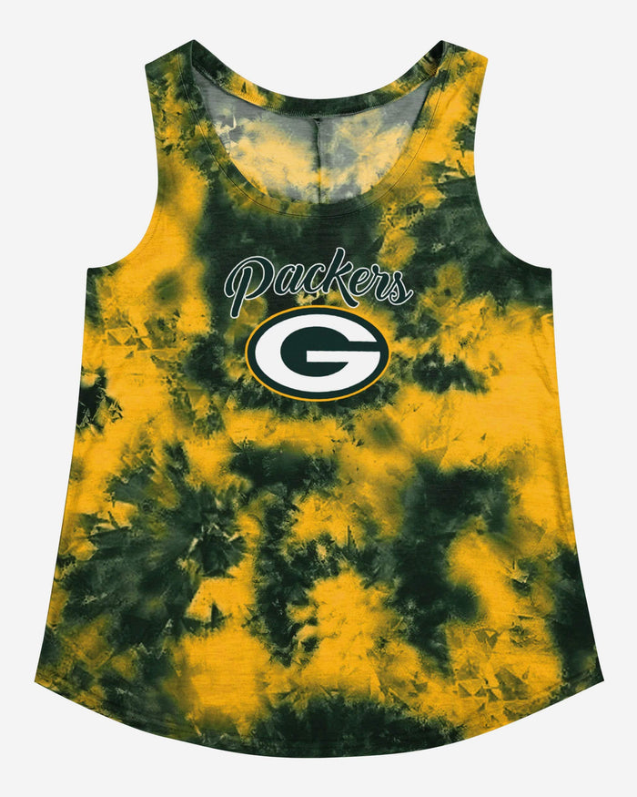 Green Bay Packers Womens To Tie-Dye For Sleeveless Top FOCO - FOCO.com