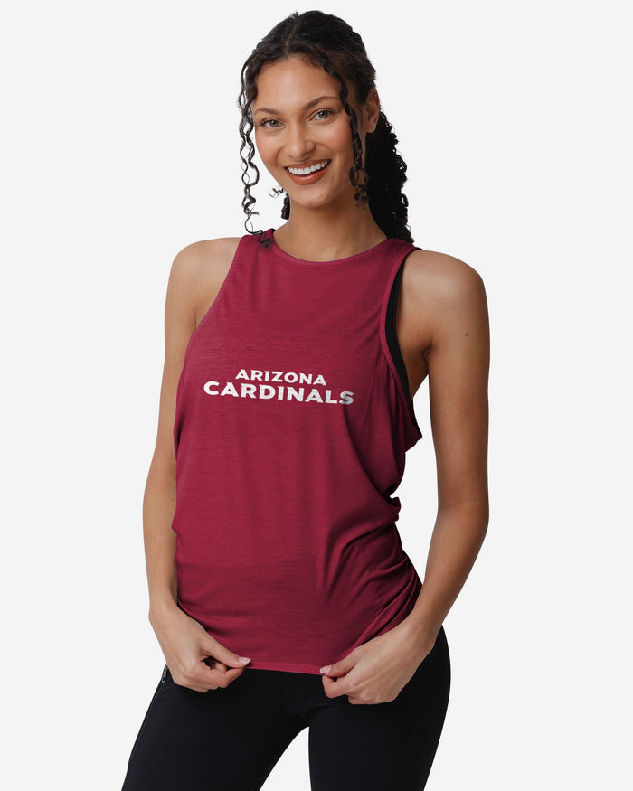 Arizona Cardinals Womens Wordmark Mini Print Tie-Breaker Sleeveless Top FOCO - FOCO.com