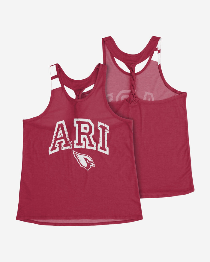 Arizona Cardinals Womens Team Twist Sleeveless Top FOCO - FOCO.com