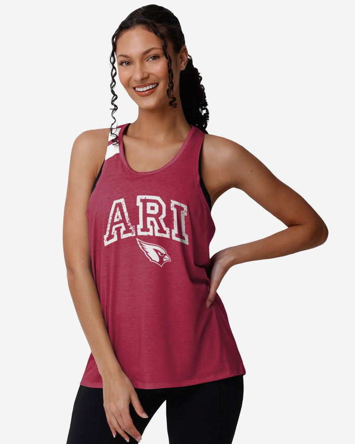 Arizona Cardinals Womens Team Twist Sleeveless Top FOCO S - FOCO.com