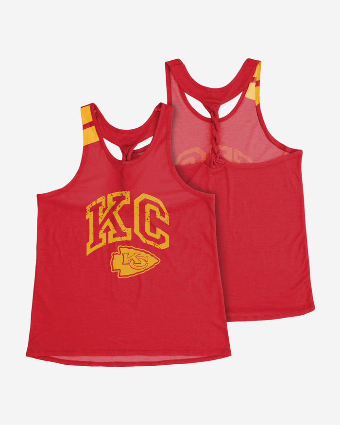 Kansas City Chiefs Womens Team Twist Sleeveless Top FOCO - FOCO.com