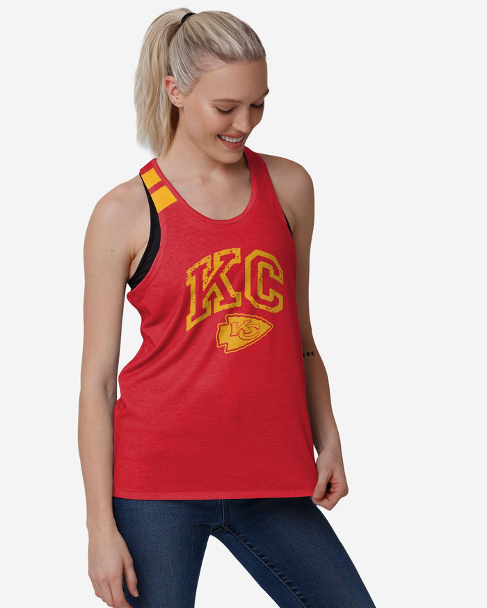 Kansas City Chiefs Womens Team Twist Sleeveless Top FOCO S - FOCO.com