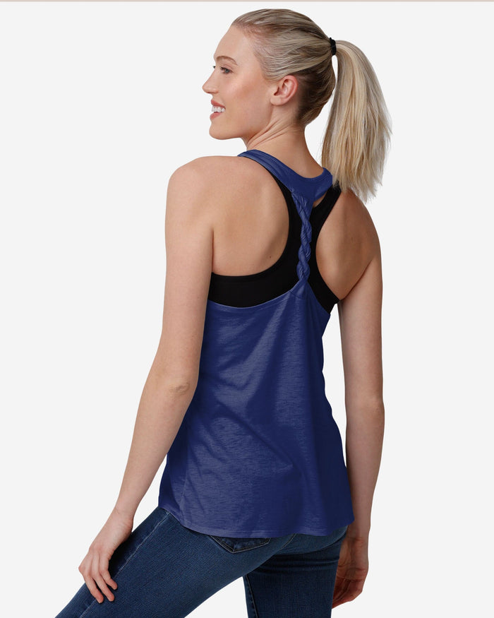 New York Giants Womens Team Twist Sleeveless Top FOCO - FOCO.com