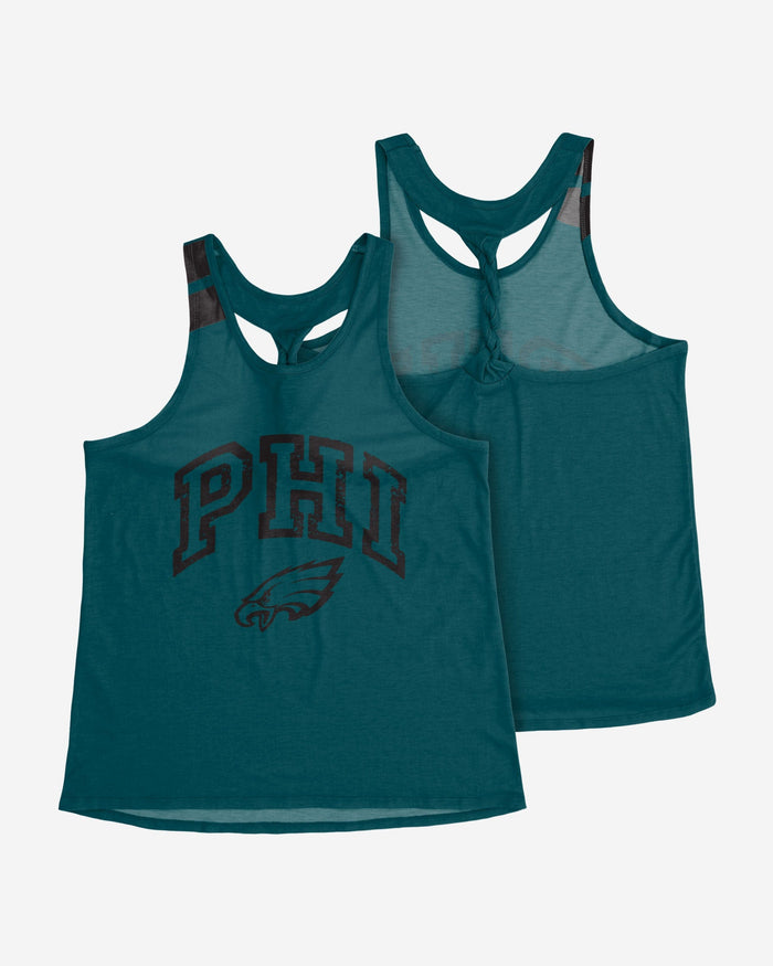 Philadelphia Eagles Womens Team Twist Sleeveless Top FOCO - FOCO.com