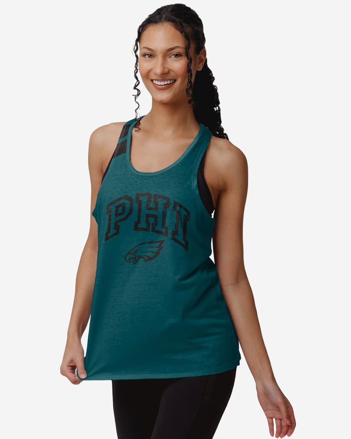 Philadelphia Eagles Womens Team Twist Sleeveless Top FOCO S - FOCO.com