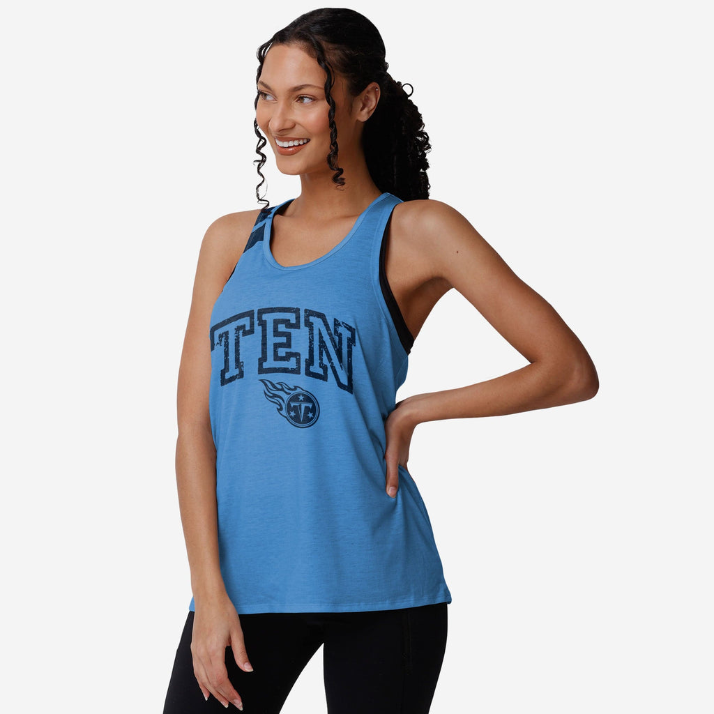 Tennessee Titans Womens Team Twist Sleeveless Top FOCO S - FOCO.com